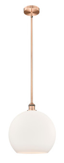 Edison One Light Pendant in Antique Copper (405|616-1S-AC-G121-14) Edison One Light Pendant in Antique Copper (405|616-1S-AC-G121-14)