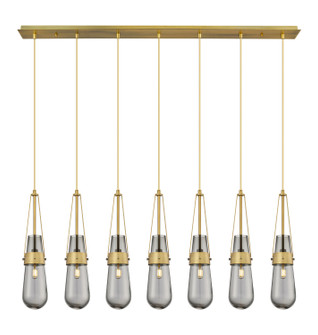 Downtown Urban LED Linear Pendant in Brushed Brass (405|127-452-1P-BB-G452-4SM)