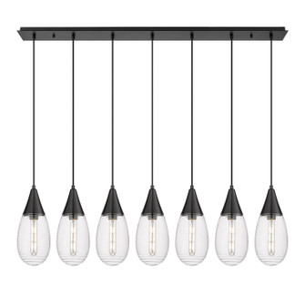 Downtown Urban LED Linear Pendant in Matte Black (405|127-450-1P-BK-G450-6SCL)