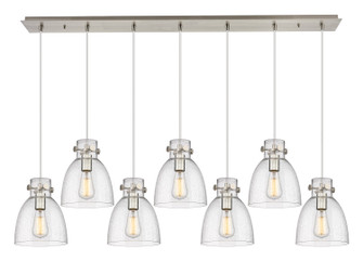 Downtown Urban Seven Light Linear Pendant in Brushed Satin Nickel (405|127-410-1PS-SN-G412-8SDY)