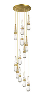 Downtown Urban 12 Light Pendant in Brushed Brass (405|126-452-1P-BB-G452-4CL)