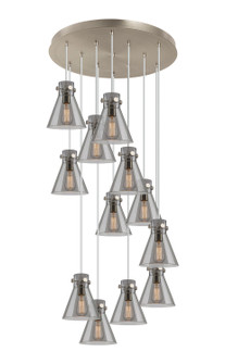 Downtown Urban 12 Light Pendant in Brushed Satin Nickel (405|126-410-1PS-SN-G411-8SM)