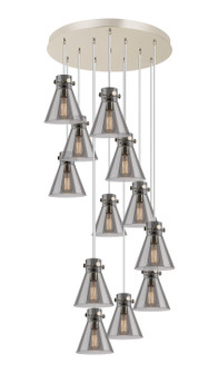 Downtown Urban 12 Light Pendant in Polished Nickel (405|126-410-1PS-PN-G411-8SM)