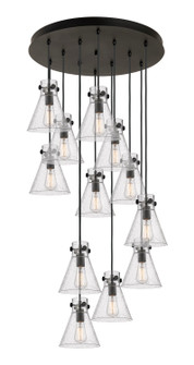 Downtown Urban 12 Light Pendant in Matte Black (405|126-410-1PS-BK-G411-8SDY)