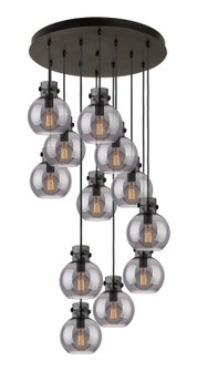 Newton 12 Light Pendant in Matte Black (405|126-410-1PS-BK-G410-8SM)