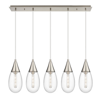 Downtown Urban LED Linear Pendant in Brushed Satin Nickel (405|125-450-1P-SN-G450-6CL)