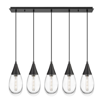 Downtown Urban LED Linear Pendant in Matte Black (405|125-450-1P-BK-G450-6CL)