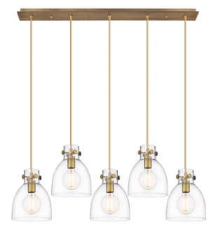 Downtown Urban LED Linear Pendant in Brushed Brass (405|125-410-1PS-BB-G412-8CL)