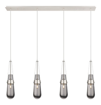 Downtown Urban LED Linear Pendant in Polished Nickel (405|124-452-1P-PN-G452-4SM)