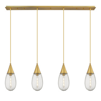 Downtown Urban LED Linear Pendant in Brushed Brass (405|124-450-1P-BB-G450-6SCL)