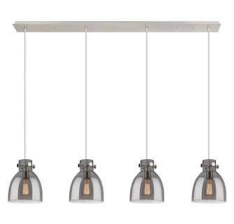 Downtown Urban Five Light Linear Pendant in Polished Nickel (405|124-410-1PS-PN-G412-8SM)