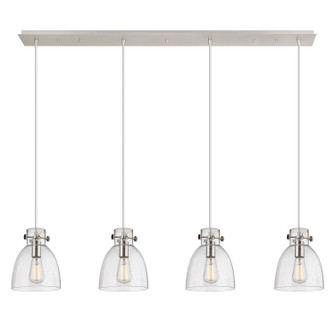 Downtown Urban One Light Linear Pendant in Polished Nickel (405|124-410-1PS-PN-G412-8SDY)