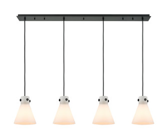 Downtown Urban Eight Light Linear Pendant in Matte Black (405|124-410-1PS-BK-G411-8WH)