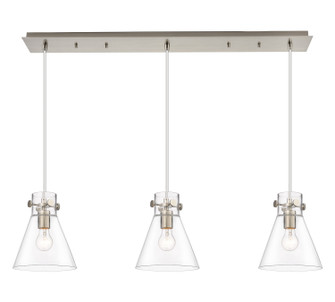 Downtown Urban LED Linear Pendant in Brushed Satin Nickel (405|123-410-1PS-SN-G411-8CL)