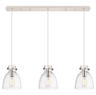 Downtown Urban Two Light Linear Pendant in Polished Nickel (405|123-410-1PS-PN-G412-8CL)