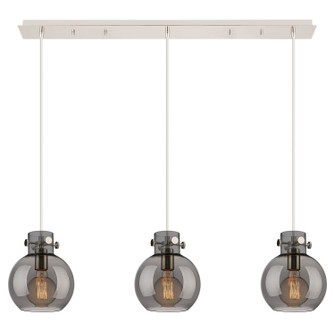 Newton Four Light Linear Pendant in Polished Nickel (405|123-410-1PS-PN-G410-8SM)