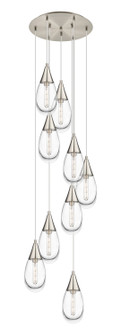 Downtown Urban Nine Light Pendant in Brushed Satin Nickel (405|119-450-1P-SN-G450-6CL)