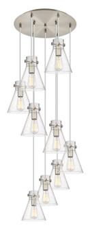 Downtown Urban Nine Light Pendant in Brushed Satin Nickel (405|119-410-1PS-SN-G411-8SDY)
