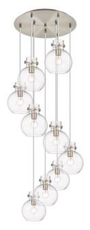 Downtown Urban Nine Light Pendant in Brushed Satin Nickel (405|119-410-1PS-SN-G410-8CL)
