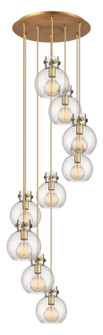 Newton Nine Light Pendant in Brushed Brass (405|119-410-1PS-BB-G410-8SDY)