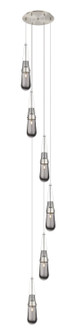 Downtown Urban Six Light Pendant in Brushed Satin Nickel (405|116-452-1P-SN-G452-4SM)