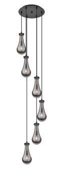 Downtown Urban Six Light Pendant in Matte Black (405|116-451-1P-BK-G451-5SM)