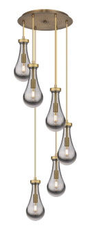 Downtown Urban LED Pendant in Brushed Brass (405|116-451-1P-BB-G451-5SM)