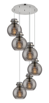 Newton Four Light Pendant in Polished Nickel (405|116-410-1PS-PN-G410-8SM)