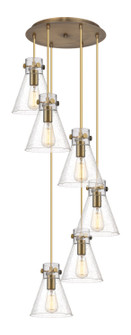 Downtown Urban Nine Light Pendant in Brushed Brass (405|116-410-1PS-BB-G411-8SDY)
