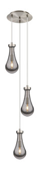 Downtown Urban Three Light Pendant in Brushed Satin Nickel (405|113-451-1P-SN-G451-5SM)
