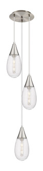 Downtown Urban Three Light Pendant in Brushed Satin Nickel (405|113-450-1P-SN-G450-6SCL)
