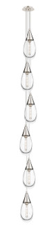 Downtown Urban Six Light Pendant in Polished Nickel (405|106-450-1P-PN-G450-6CL)
