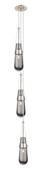 Downtown Urban Three Light Pendant in Brushed Satin Nickel (405|103-452-1P-SN-G452-4SM)