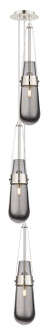Downtown Urban Three Light Pendant in Polished Nickel (405|103-452-1P-PN-G452-4SM)