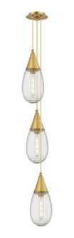 Downtown Urban Three Light Pendant in Brushed Brass (405|103-450-1P-BB-G450-6SCL)