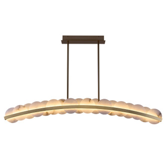 Meridian LED Island Pendant in Winter Brass (33|518462WB)