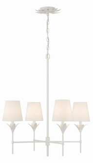 Broche Four Light Chandelier in Matte White (60|534-MT)
