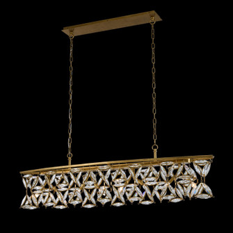 Triangulo Eight Light Island Pendant in True Brass (238|039561-062-FR001)