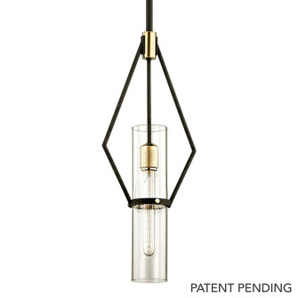 Raef One Light Pendant in Textured Bronze Brushed Brass (67|F6314-TBZ/BBA)