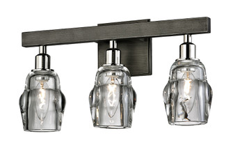 Citizen Three Light Bath And Vanity in Graphite And Polished Nickel (67|B6003-GRA/PN)