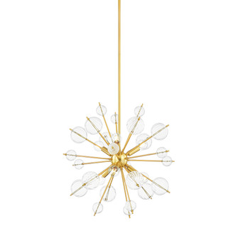 Linnea Six Light Chandelier in Aged Brass (428|H794806-AGB)