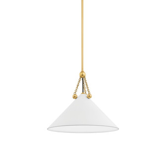 Kalea One Light Pendant in Aged Brass/Soft White (428|H784701S-AGB/SWH)