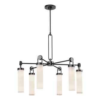 Wynwood Six Light Chandelier in Urban Bronze/Glossy Opal (452|CH355632UBGO)