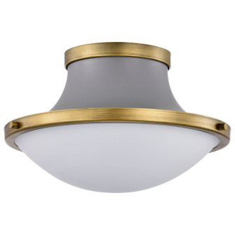 Lafayette One Light Flush Mount in Matte Gray (72|60-7915)