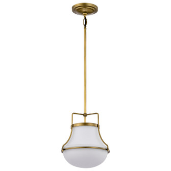 Valdora One Light Pendant in Natural Brass (72|60-7862)