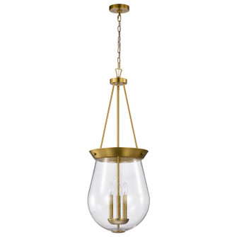 Boliver Three Light Pendant in Vintage Brass (72|60-7804)