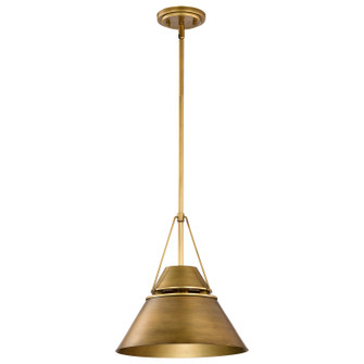 Adina One Light Pendant in Natural Brass (72|60-7776)