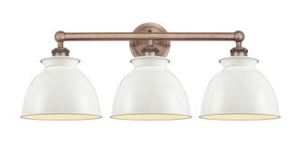Edison Three Light Bath Vanity in Antique Copper (405|616-3W-AC-M14-W)