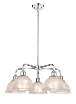 Ballston Five Light Chandelier in Polished Chrome (405|516-5CR-PC-G422)