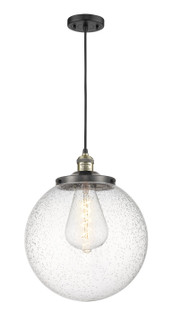 Franklin Restoration One Light Mini Pendant in Black Antique Brass (405|201C-BAB-G204-14)